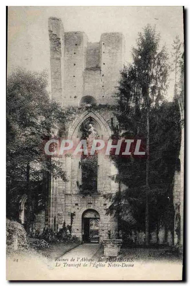 Ruinen der Abtei TOMPIGES — Der Transept der Kirche Notre-Dame — unbekannter Verlag, Seriennummer 214 - Vorderseite