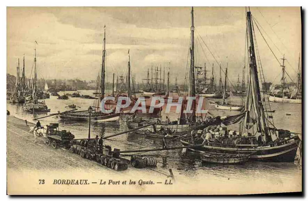Bordeaux — Der Hafen und die Kai — LL - Vorderseite