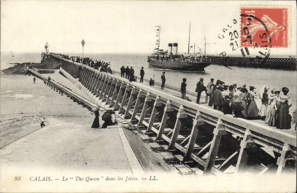 Calais — A "The Queen" nas docas — LL. n°93 - Frente