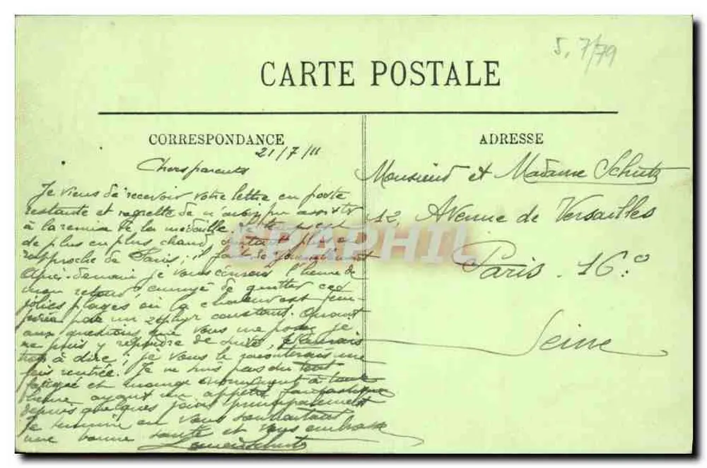 Calais — A "The Queen" nas docas — LL. n°93 - Verso