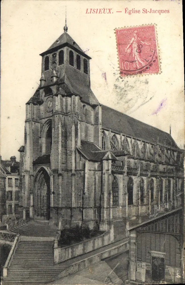 Lisieux — Igreja de São Jacó — Editor desconhecido, número de série não visível - Frente
