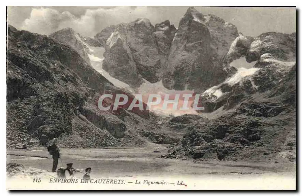 Arredores de Cauterets — Le Vignemale — L.L. - Frente