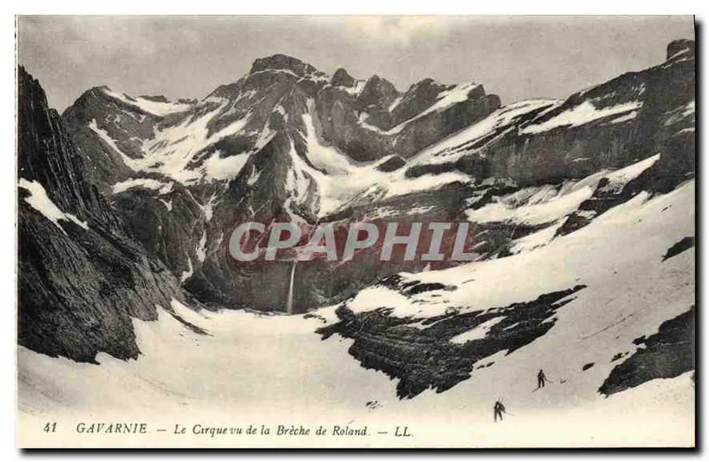Gavarnie — Ansicht des Cirques von der Roland-Schlucht — LL. n°41 - Vorderseite