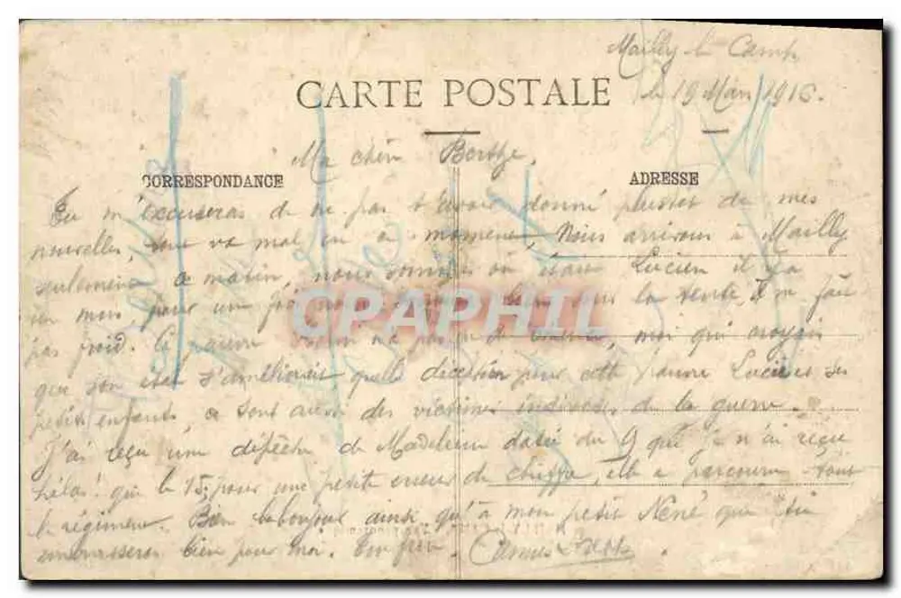 Mailly-le-Camp — Vista panorâmica — A. Verry, editor - Verso