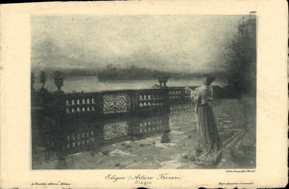 Elegia — Arturo Ferrari — A. Pusetti, editor, Milão, n° 590 - Frente