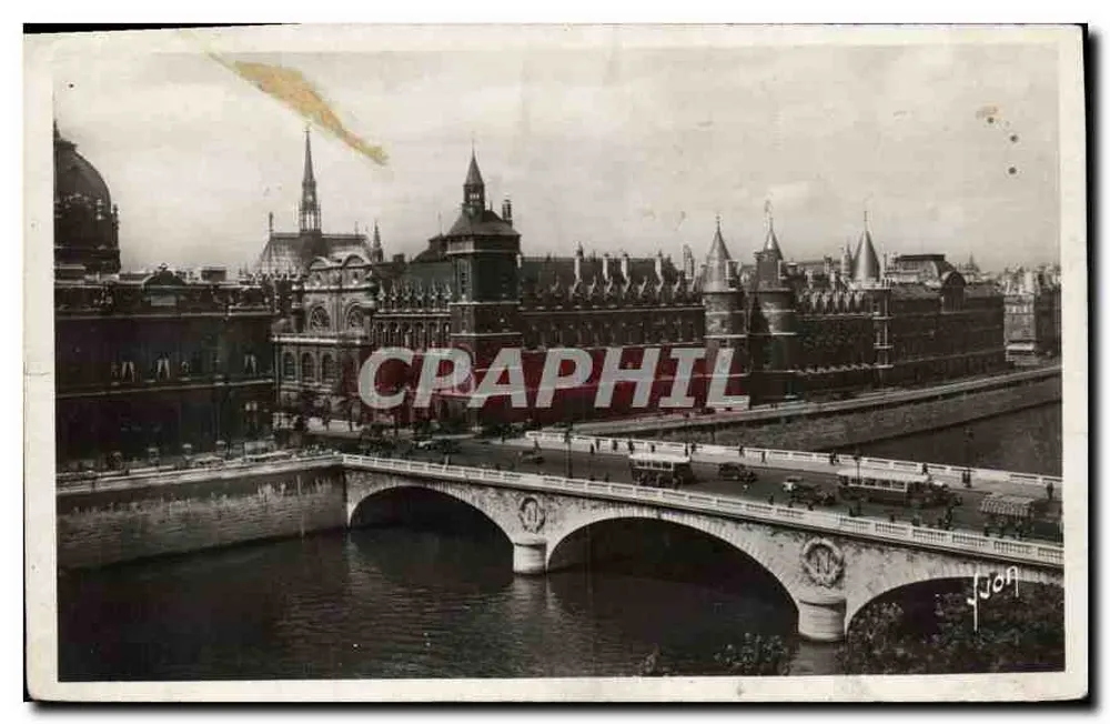 Paris — Palais de Justice und Pont au Change — Éditions J. Jon - Vorderseite