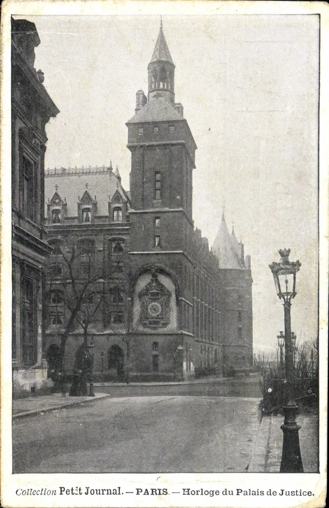 Uhr des Palasts der Gerechtigkeit — Paris — Sammlung Petit Journal - Vorderseite