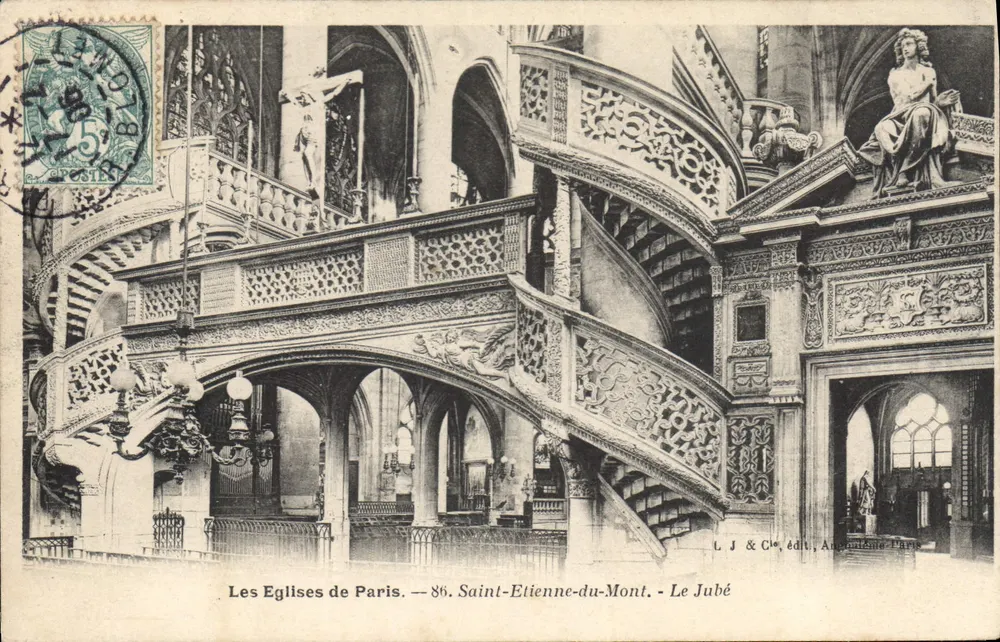 Saint-Etienne-du-Mont — Das Rundfenster — L. J & Cie, Verlag, Angoulême, Paris - Vorderseite