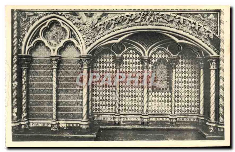 Paris, Die Sainte-Chapelle — Hochkapelle — Oratorium — Serv. Commercial Monuments Historiques - Vorderseite