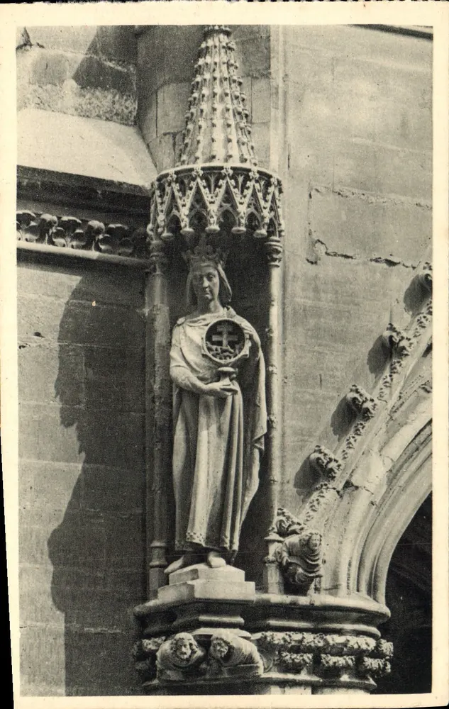 Paris. Die Sainte-Chapelle — Südportal — Saint Louis — Sory Commercial - Vorderseite