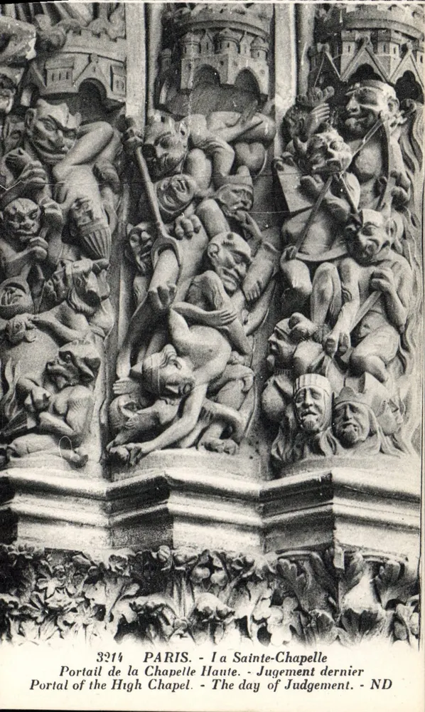 Portal der Sainte-Chapelle - Letztes Gericht - Paris - Vorderseite