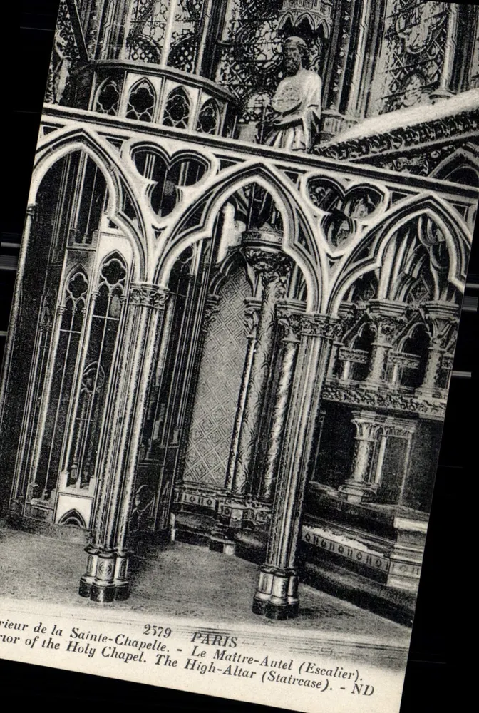 Innenraum der Sainte-Chapelle — Der Meisteraltar (Treppe) — Paris — n° 2579 - Vorderseite