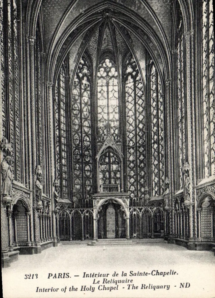 Paris — Innenansicht der Sainte-Chapelle — Das Reliquiar — Verlag ND, n° 3213 - Vorderseite