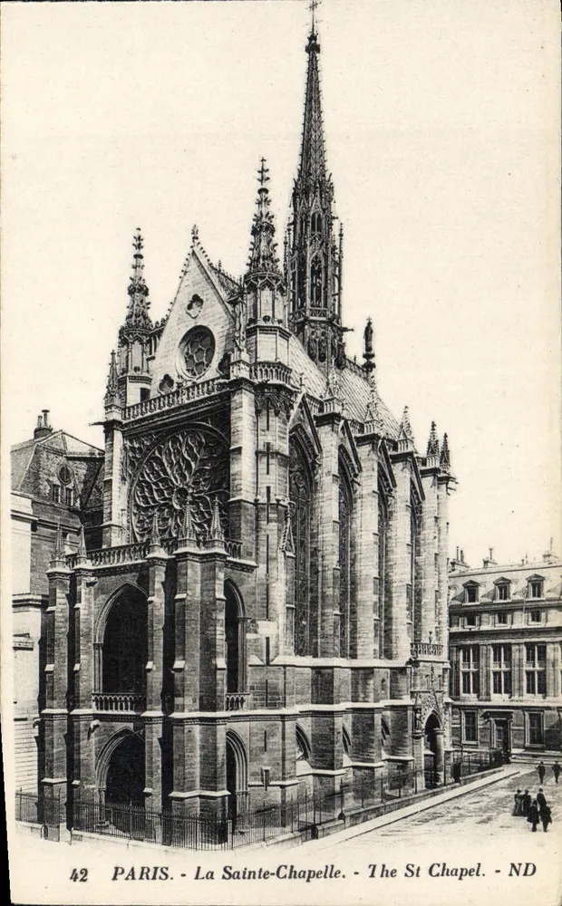 Paris - A Santa Capela - The St Chapel - ND - Frente