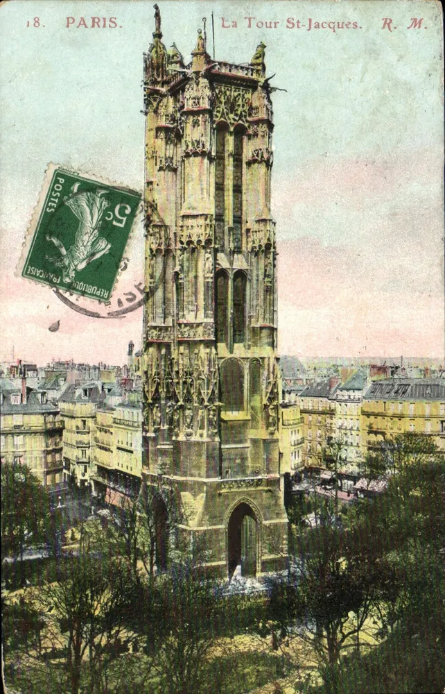 Paris — Torre Saint-Jacques — R. M. n°18 - Frente