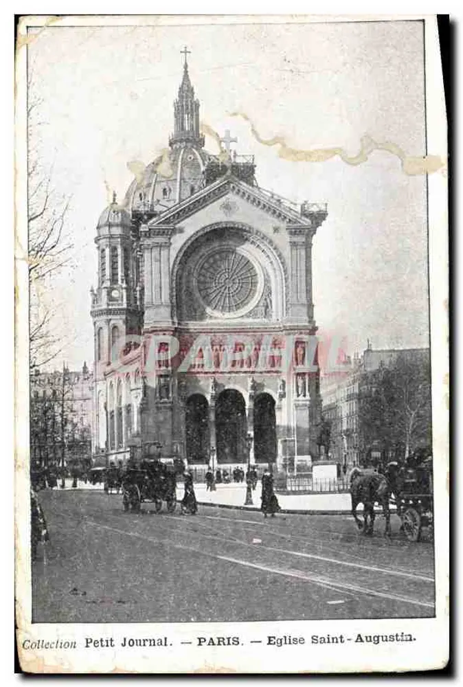 Parijs — Kerk van Sint Augustinus — Collectie Petit Journal - Voorkant