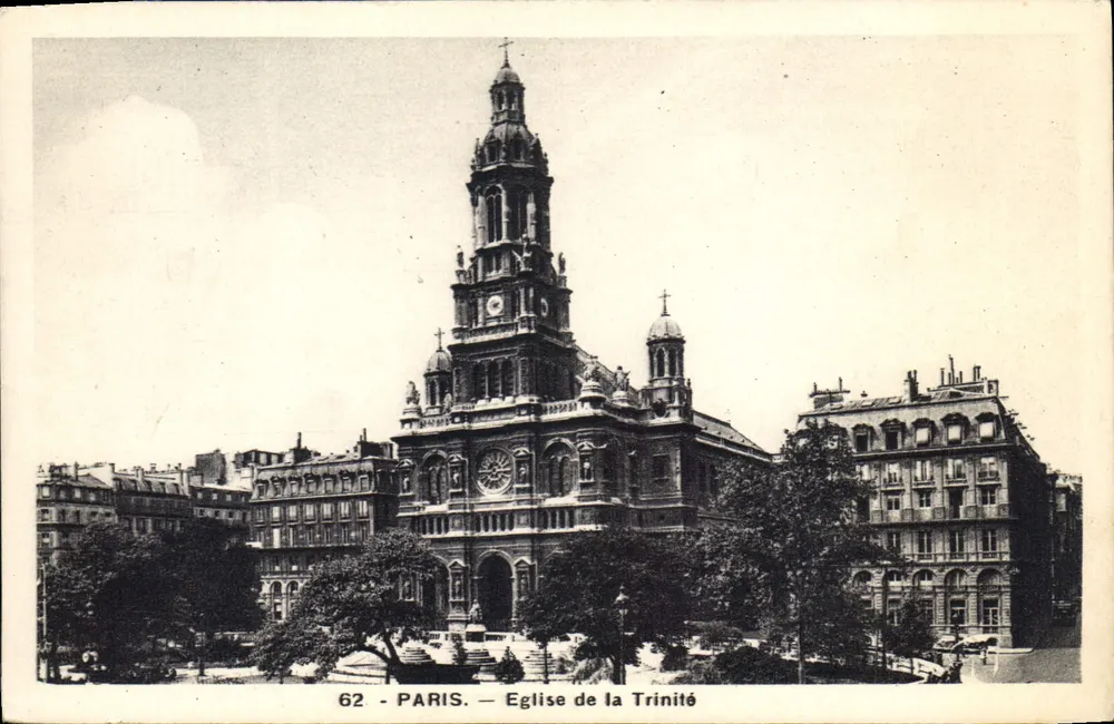 Igreja da Trindade — Paris — Editor A. Leconte, r. Ste-Croix-la-Bretonnerie - Frente