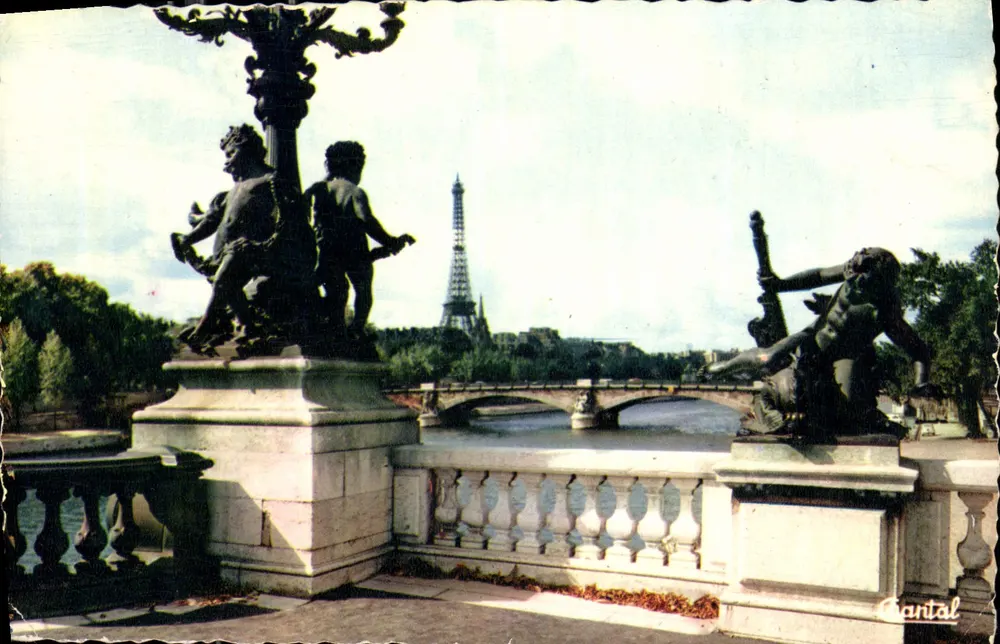 Paris - Eiffelturm von der Place de la Concorde aus — Éditions Chantal - Vorderseite