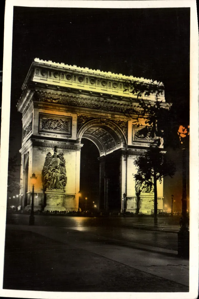 Paris à Noite — Arco do Triunfo — Édit d'Art - GUY - Frente