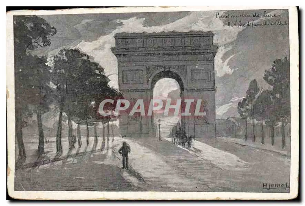 Arco do Triunfo — Paris — T. Série do Amphitéatro del'Arde - Frente
