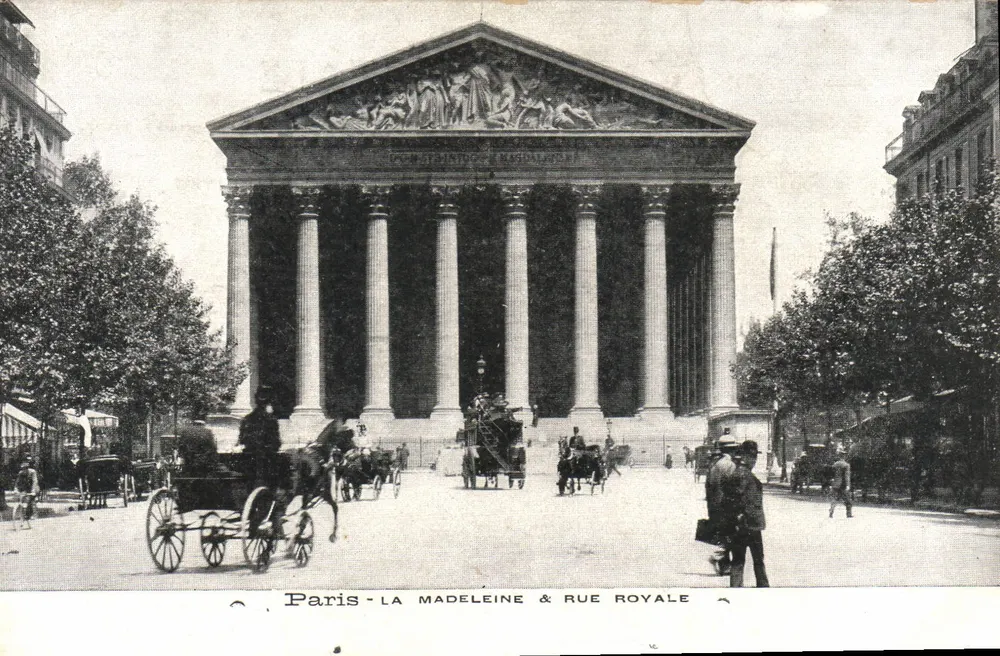 Parijs - La Madeleine & Rue Royale — onbekende uitgever, serie nummer 16 - Voorkant