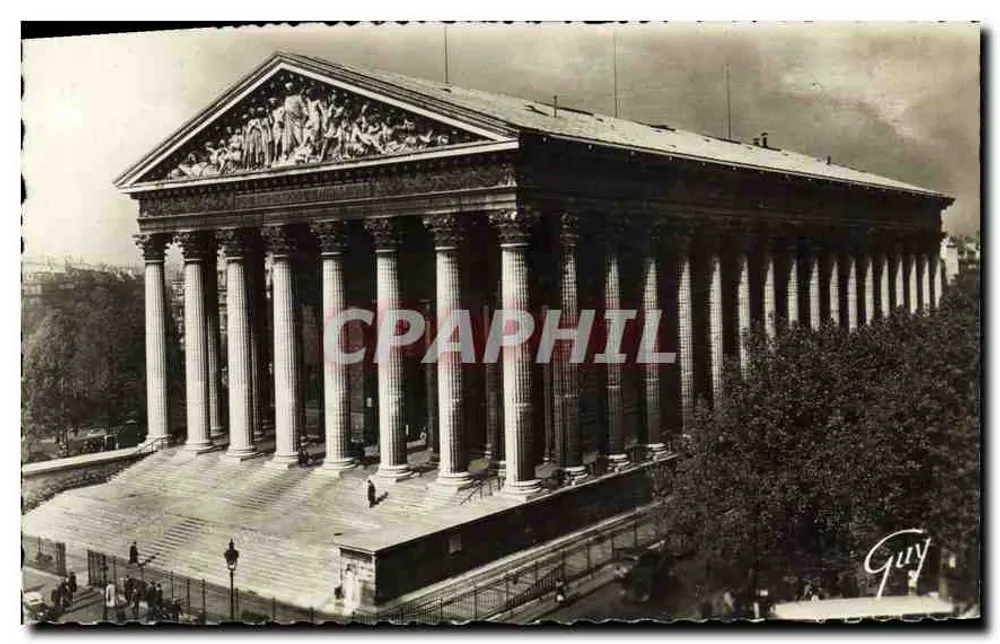Igreja da Madeleine — Paris — Edição d'Art Guy, n° 329 - Frente