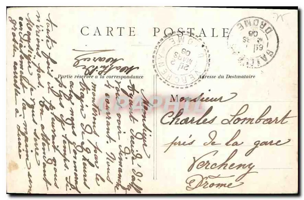 Boulevard de la Madeleine — Paris — editor Alphonse Nadal, n°10 - Verso