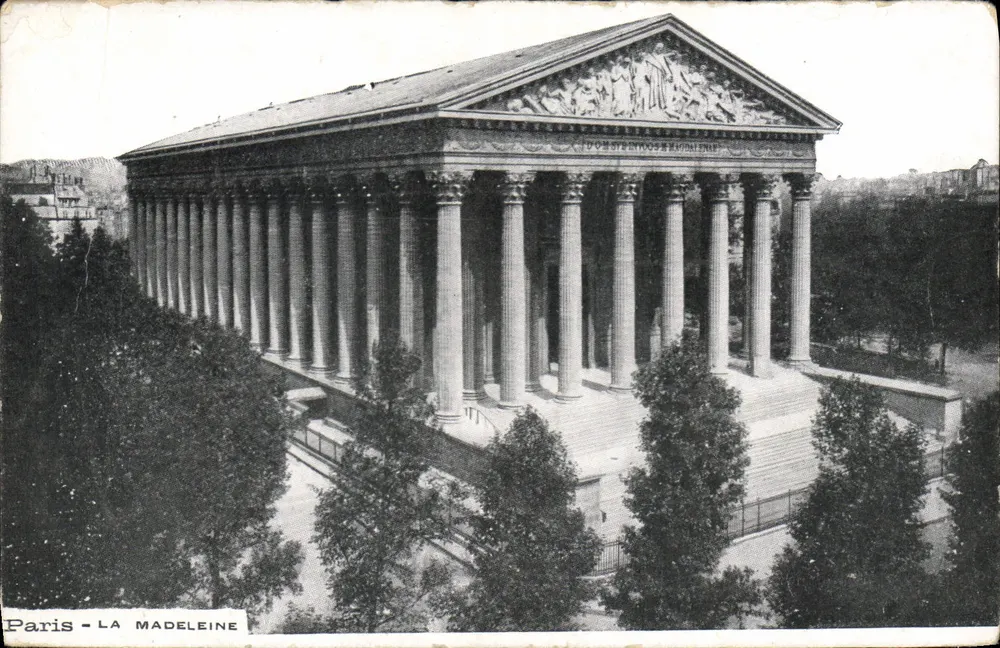 Paris - LA MADELEINE — editor M. J. Staerck, n° de série não visível - Frente