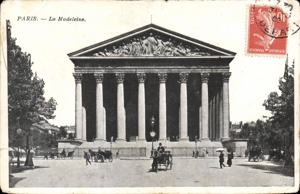 Paris — A Madeleine — Editora não identificada, número de série não visível - Frente