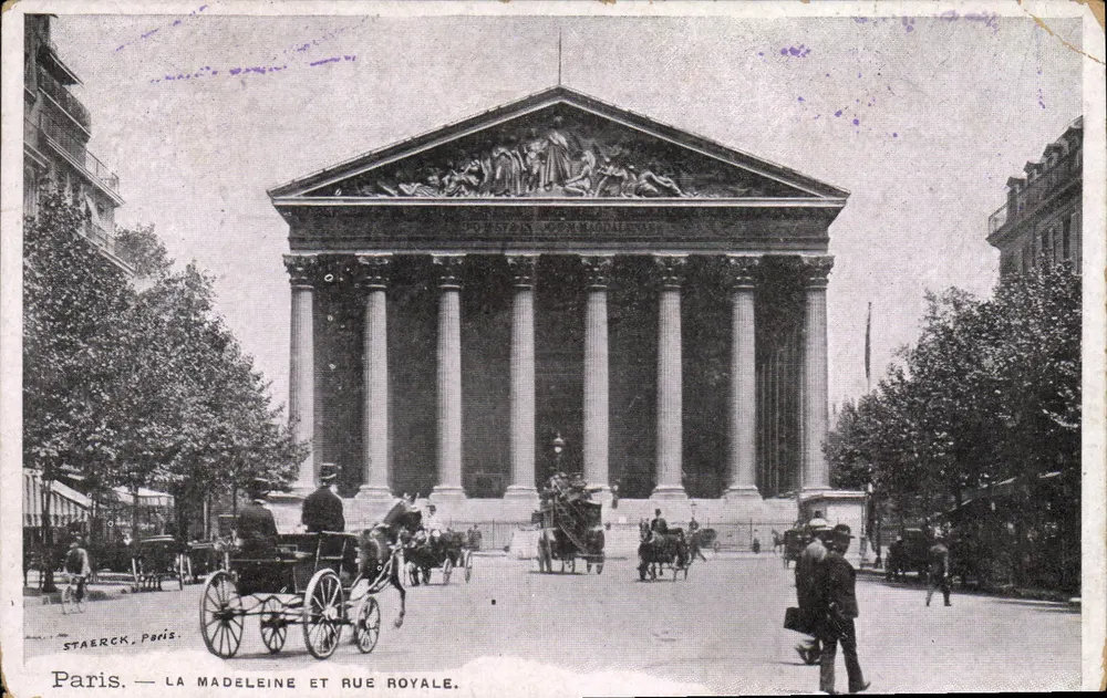 Paris — A Madeleine e Rue Royale — Staerck, Paris - Frente