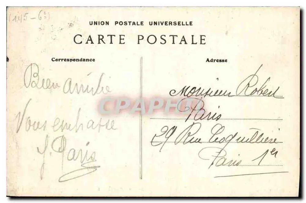 Paris — Der Luxembourg-Garten (Der Senat) — G.C.A. Paris n°3078 - Rückseite
