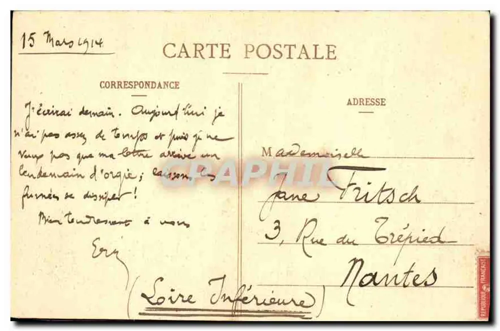 Paris - Luxembourg - O Senado - Verso