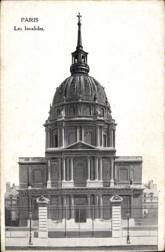Paris — Les Invalides — editor não identificado, número de série não visível - Frente