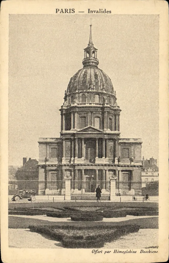 Paris — Invalides — Oferecido por Hémoglobine Deschiens - Frente