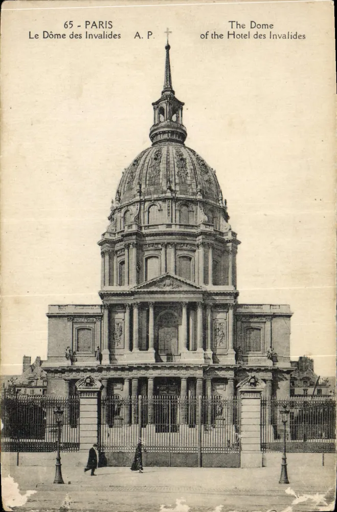 O Dôme dos Invalides — Paris — A.P. - Frente
