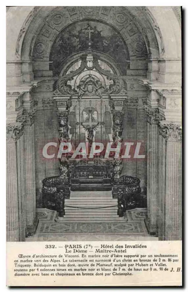 Der Dôme — Hotel des Invalides — Paris (7.) — Verleger J.H. Nr. 332 - Vorderseite