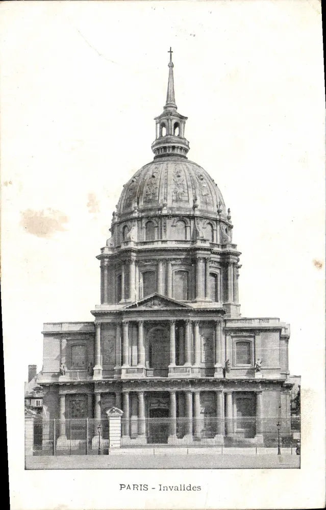 Paris - Invalides — editor não visível, número de série ilegível - Frente
