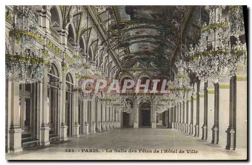 Paris — Der Saal der Feierlichkeiten des Rathauses — n°533 - Vorderseite