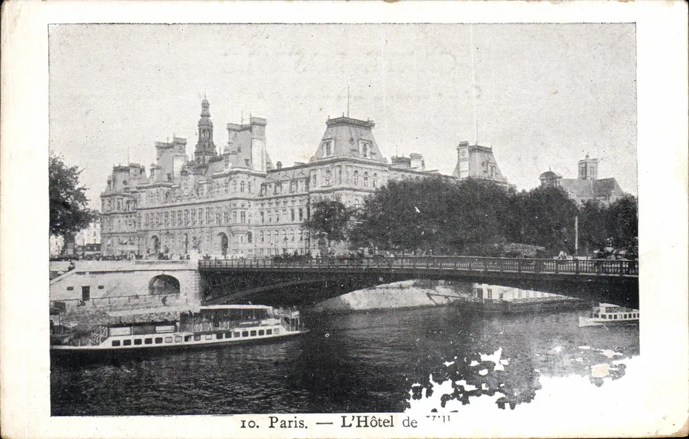 Paris — A Prefeitura — Coleção do Petit Parisien, N° 10 - Frente