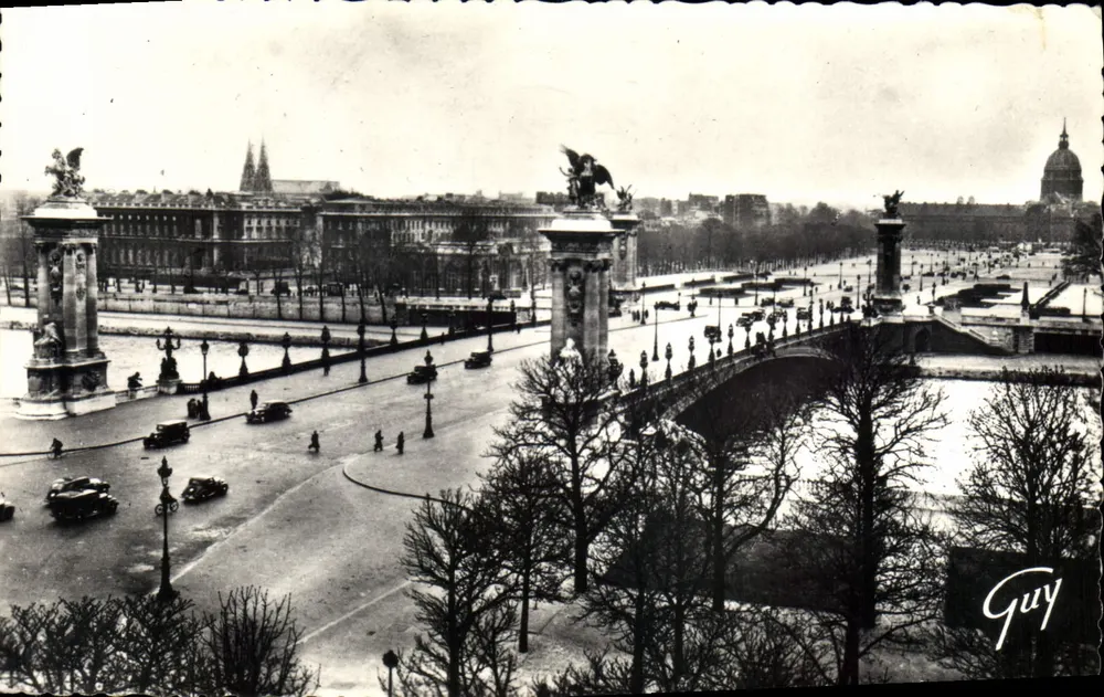 Der Alexandre-III-Brücke und die Esplanade der Invaliden — Paris — Verlag 'GUY' Nr. 3034 - Vorderseite
