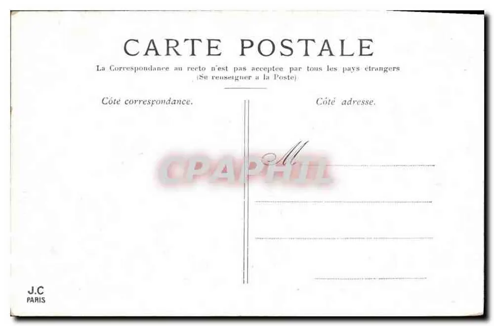 Paris — A Conciergerie — J.C. Paris - Verso