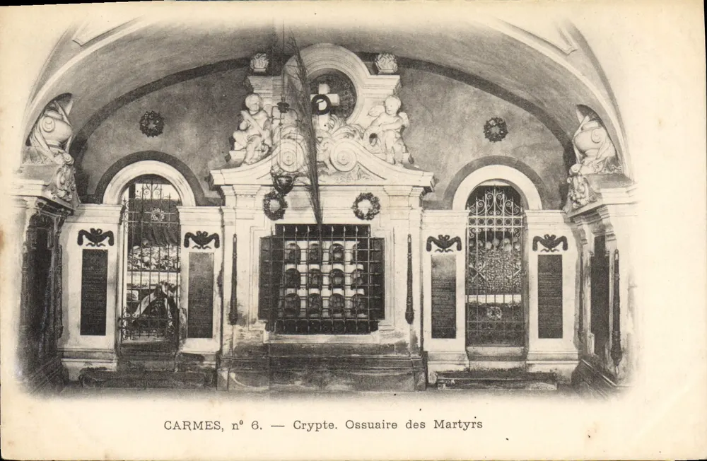 Carmes, n° 6 — Cripta. Ossuário dos Mártires - Frente