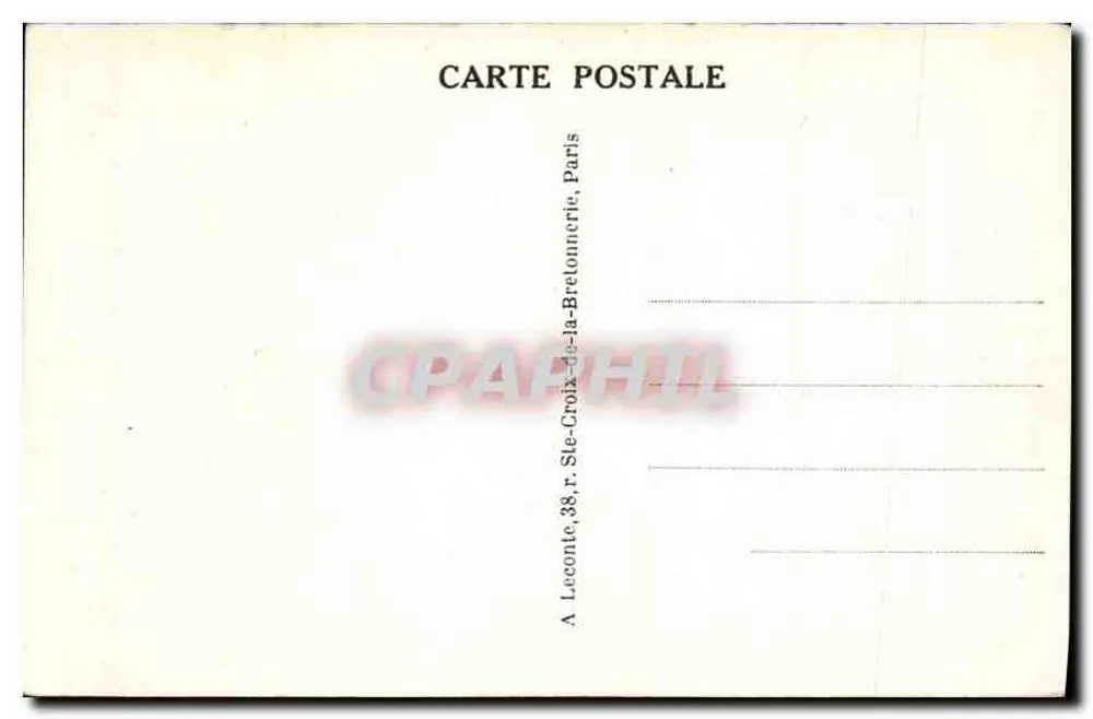 PARIS — Ansicht des Louvre und des Carrousel — Verlag nicht sichtbar, Seriennummer 72 - Rückseite
