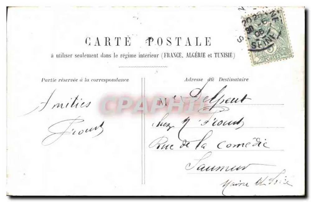 Colunatas do Louvre — Paris — H. L. - Verso