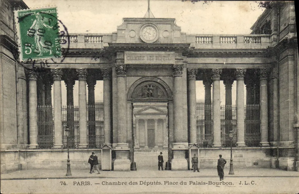PARIS — Abgeordnetenhaus. Place du Palais-Bourbon — J.L.C. n°74 - Vorderseite