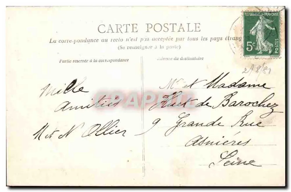 Honfleur — Capela de N.-D. de Graça — Coleção AD - Verso