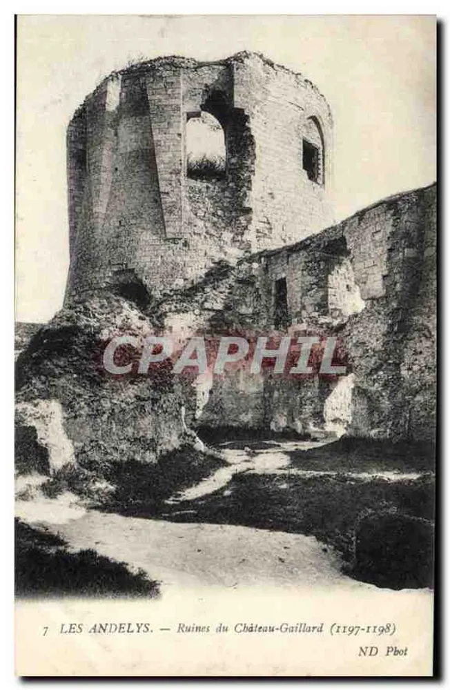 Les Andelys — Ruínas do Castelo-Gaillard (1197-1198) — ND Pbot - Frente