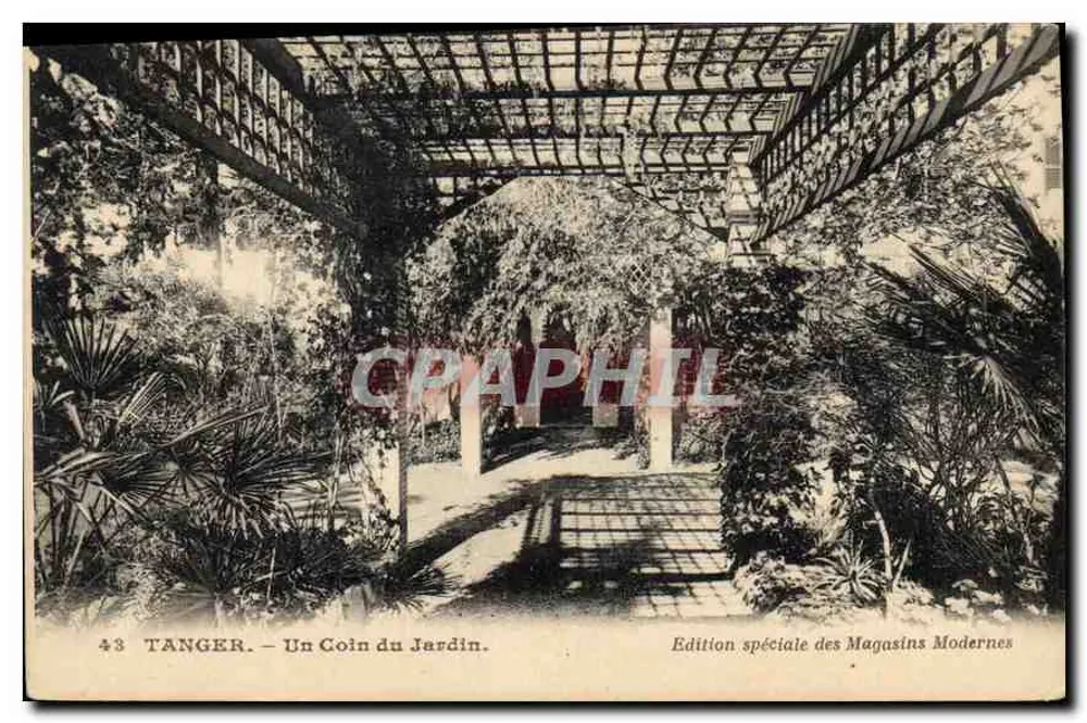 Tanger — Un Coin du Jardin — Édition spéciale des Magasins Modernes - Recto
