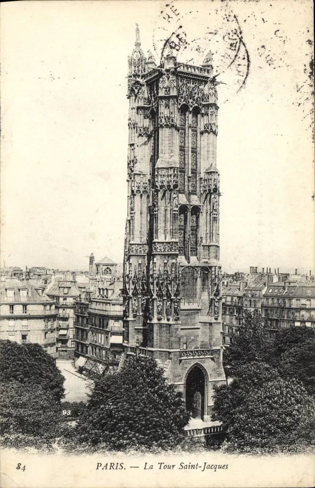 PARIS — A Torre Saint-Jacques — Editor: Paris, n° 84 - Frente