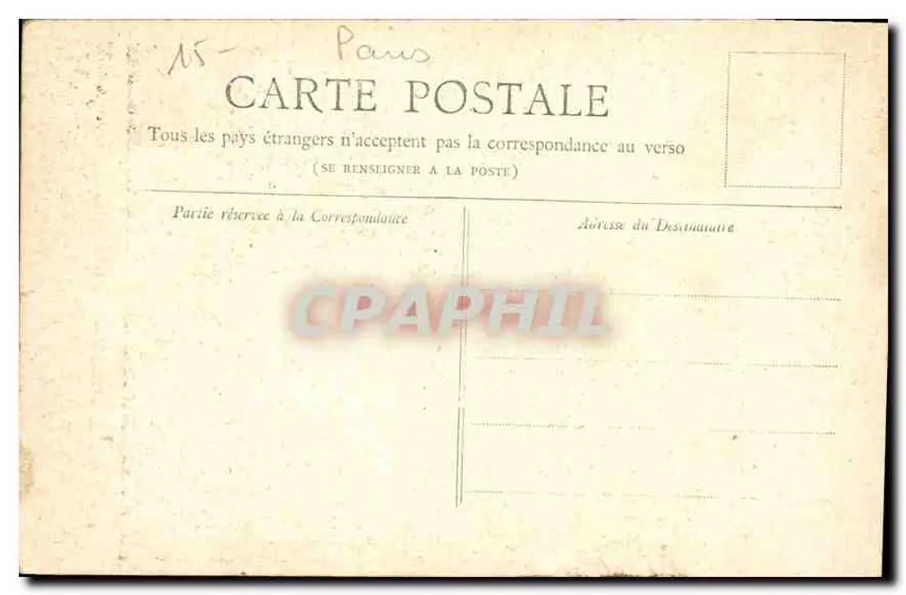 Paris — Torre Saint-Jacques — Coleção Petit Journal - Verso
